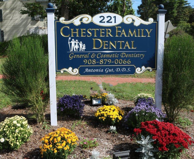 Front Sign for Chester Family Dental